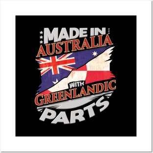 Made In Australia With Greenlandic Parts - Gift for Greenlandic From Greenland Posters and Art